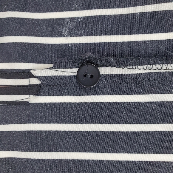 Vintage 80s long sleeve oversized striped blouse - Picture 5 of 10